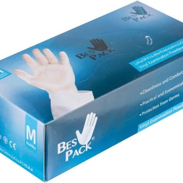 Bes Pack Vinyl Gloves Box